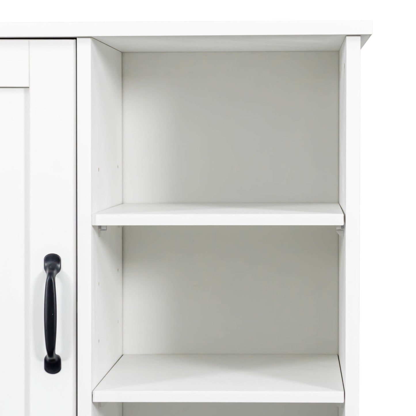 Laundry Cabinet with Doors and Shelf, Tilt-Out Laundry Hamper, Multiple Storage Space