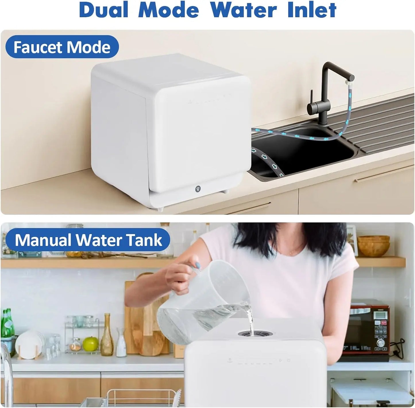 120V/900W Portable Dishwasher, Countertop