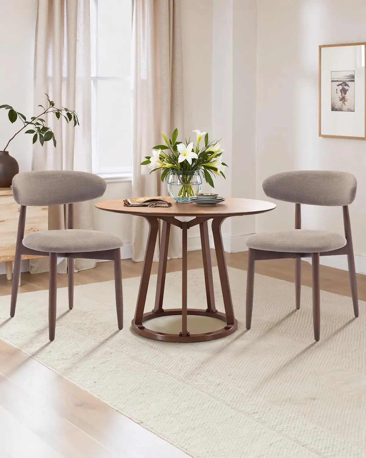 Dining
Chairs Set of 4, Upholstered Farmhouse, Modern