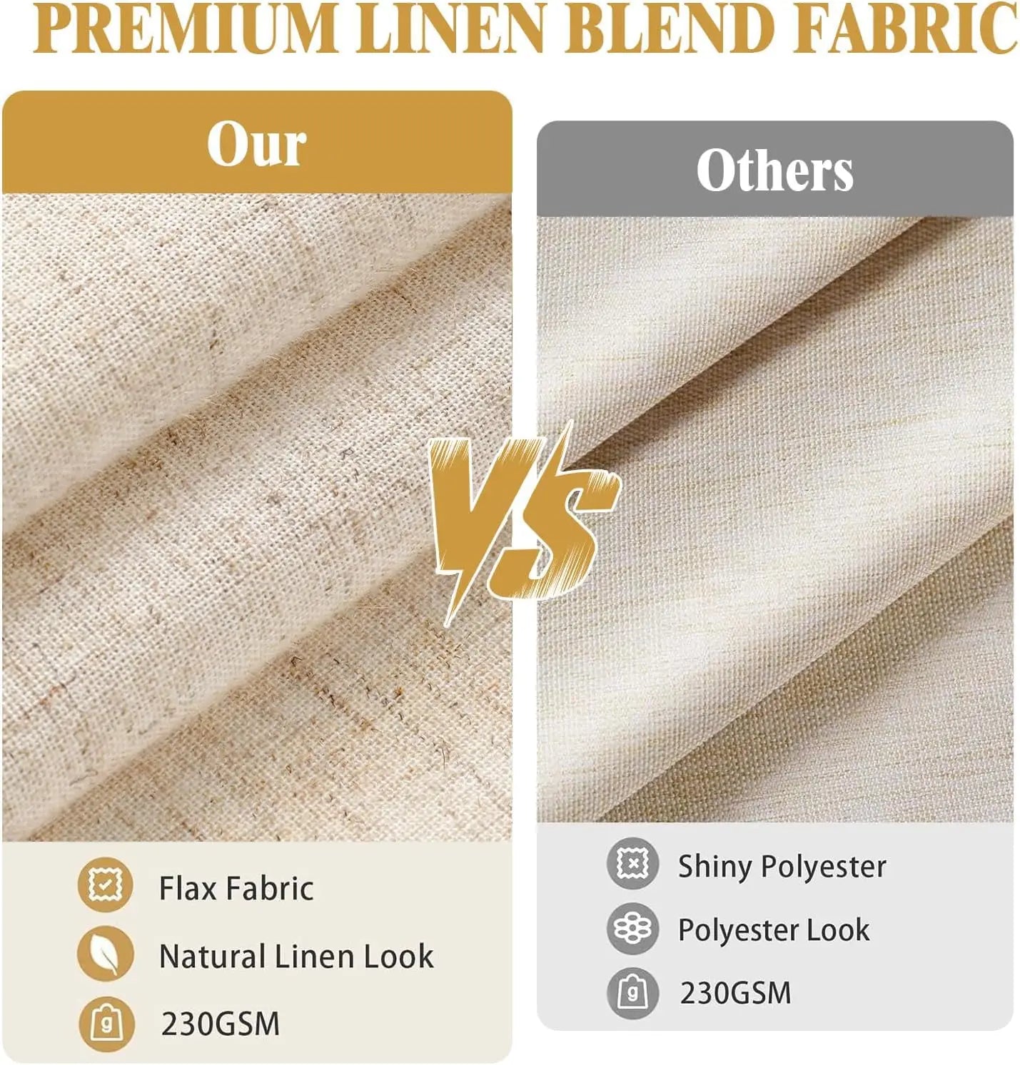 Linen Shower Curtain, Beige