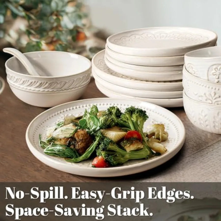 16 Pieces Dinnerware Sets Dish Set For 4