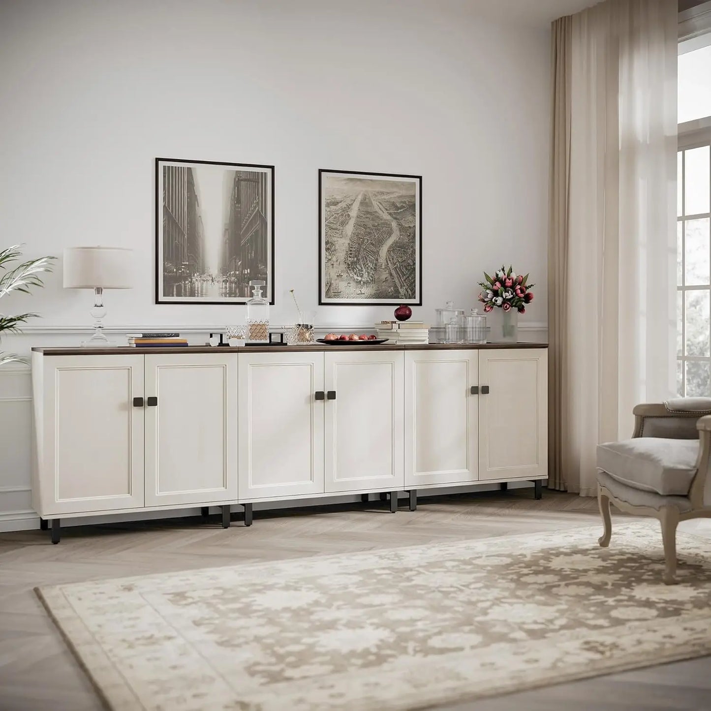 Buffet Sideboard Cabinet Farmhouse Modern