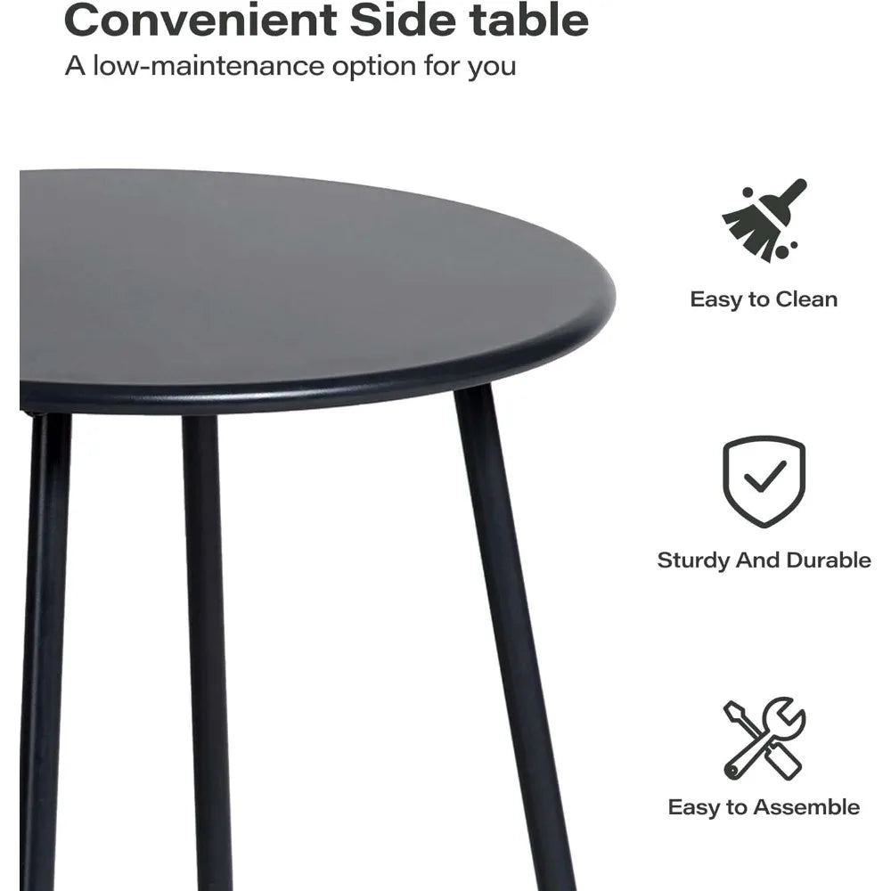 Outdoor Bistro Set, Small Patio Furniture Set with Coffee Table