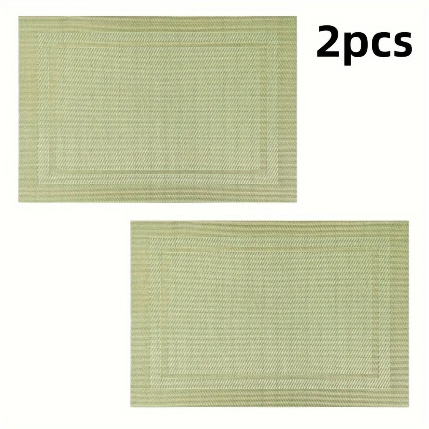 2/4pcs Green Placemat, Kitchen Table Mats