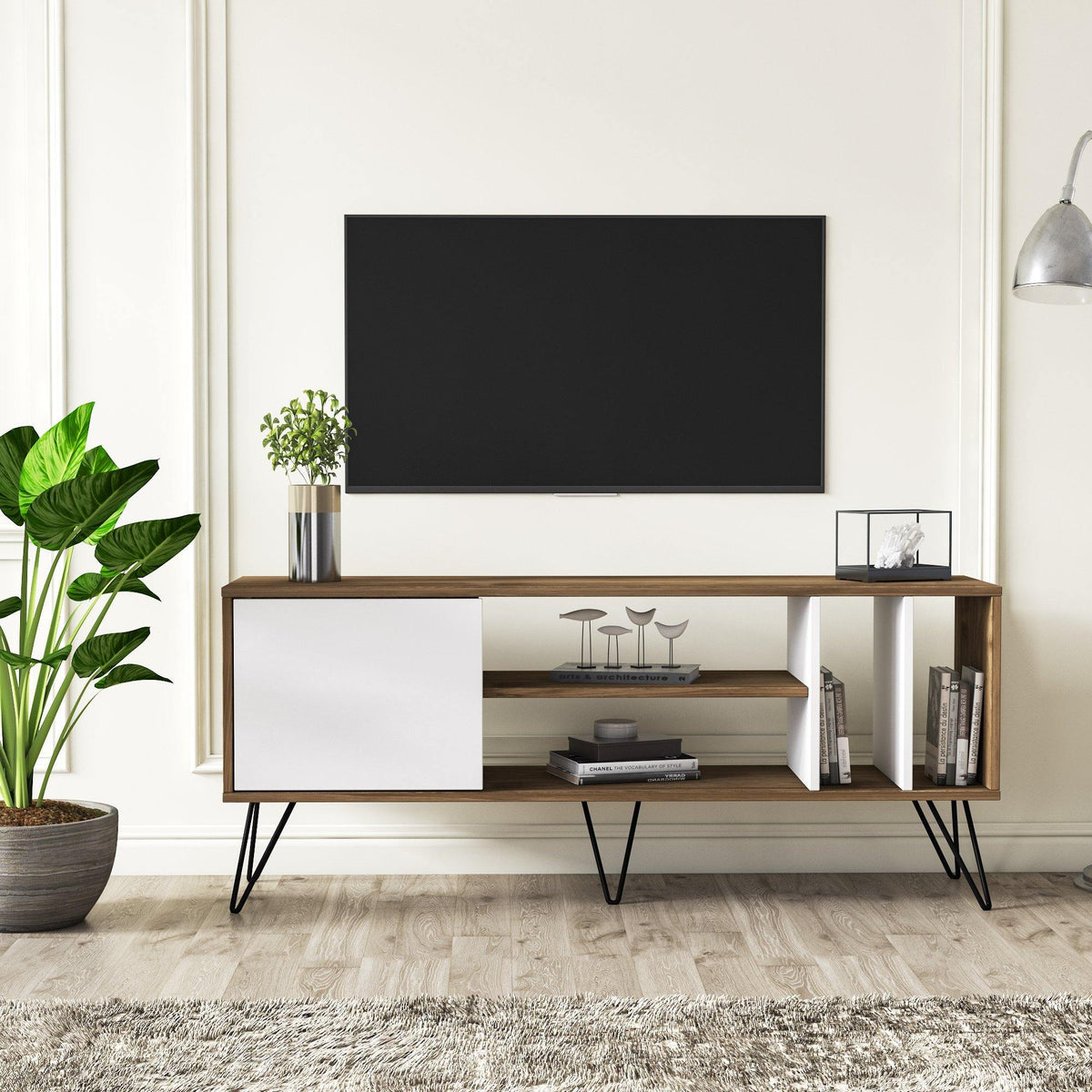 Mistico 55" TV Stand - Mid-Century Modern Media Console for TVs up to 63"