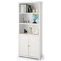 Bookcase Shelving Storage Wooden Cabinet Unit Standing Display Bookcase with Doors