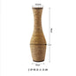 Retro Woven Rattan & Bamboo Glass Vase – Natural Dried Flower Basket