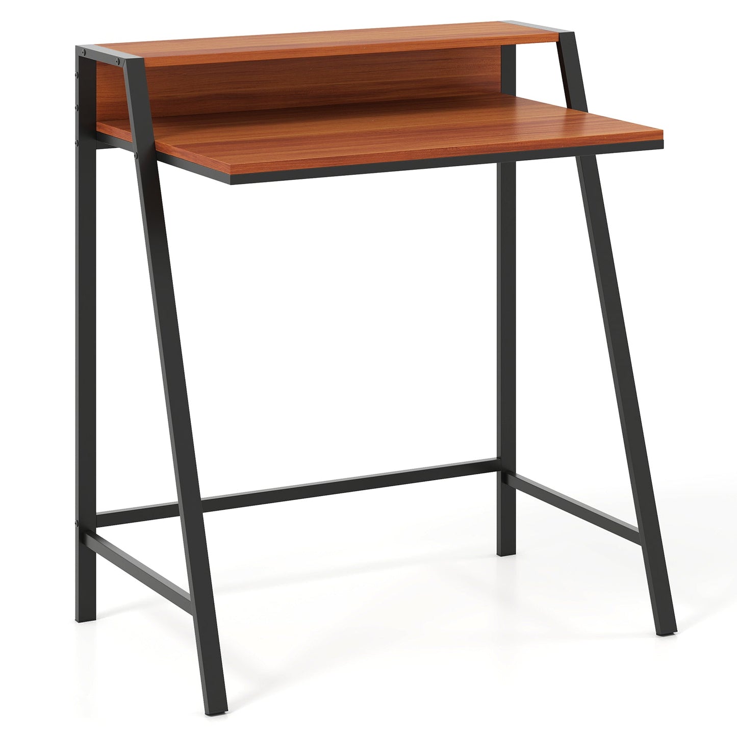 2 Tier Computer Desk PC Laptop Table Study Writing Home Office Workstation New