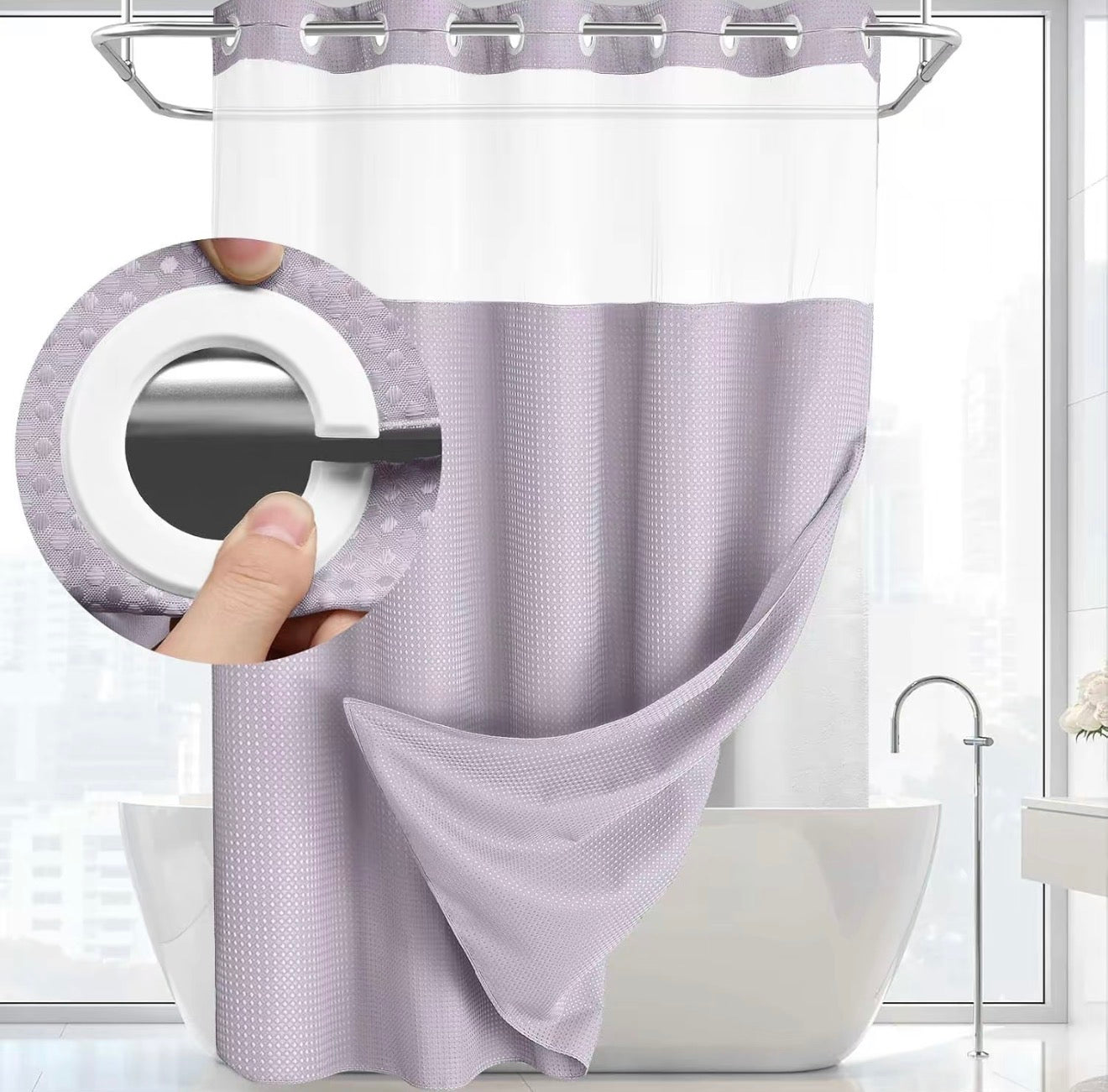 SnapLiner Shower Curtain