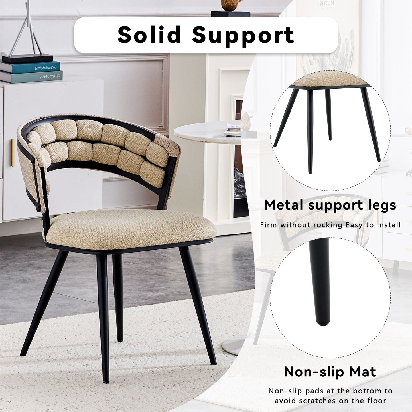Dining Chairs For Dining Room & Kitchen (Set of 2)