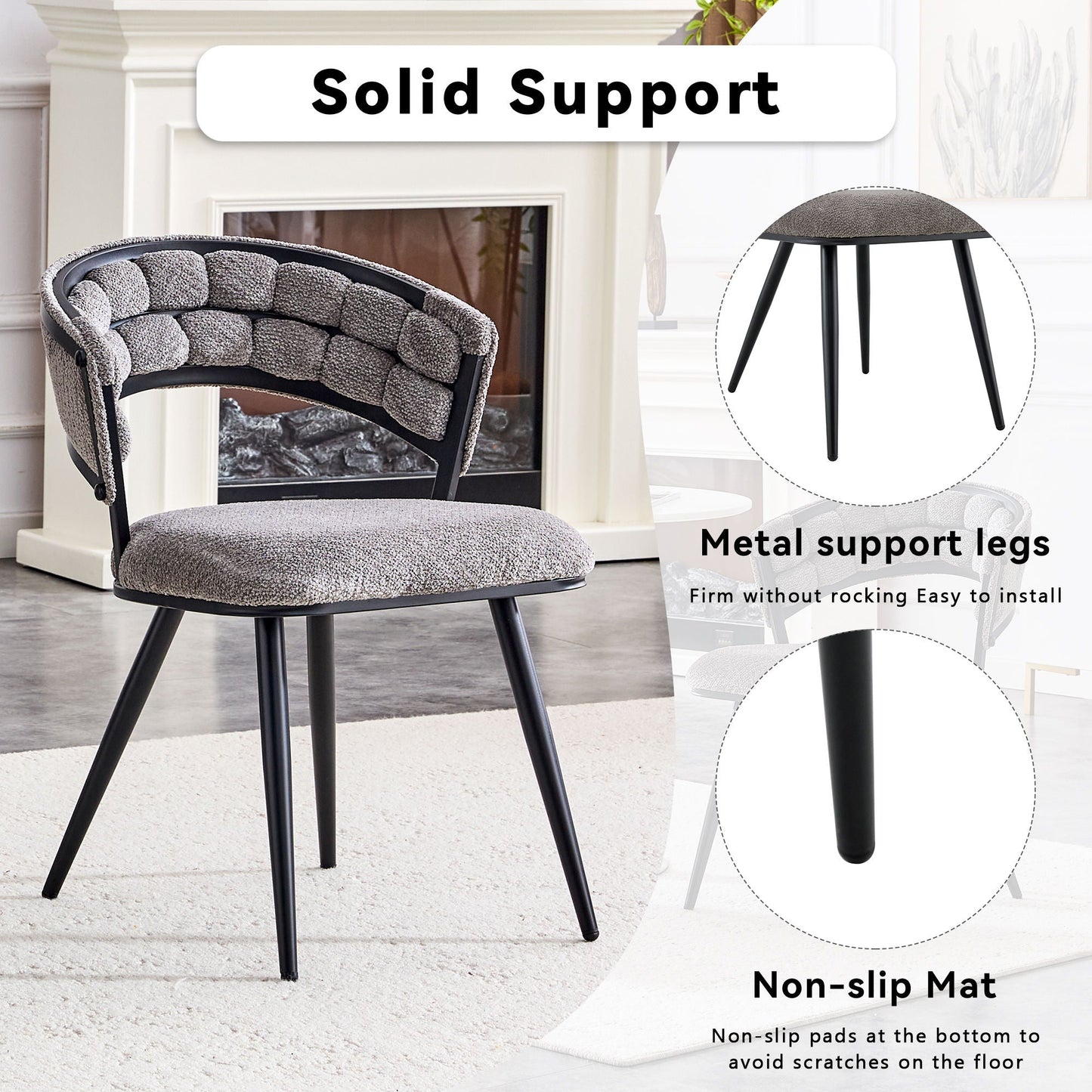 Dining Chairs For Dining Room & Kitchen (Set of 2)