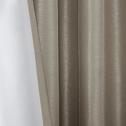 Twist Tab Total Blackout Window Curtain Panel Pewter 50x95