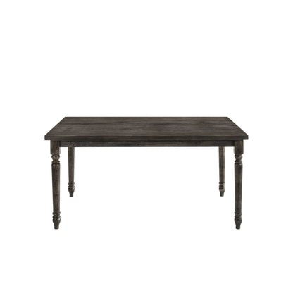 Claudia II - Weathered 7 Pieces Dining Room Set - Gray