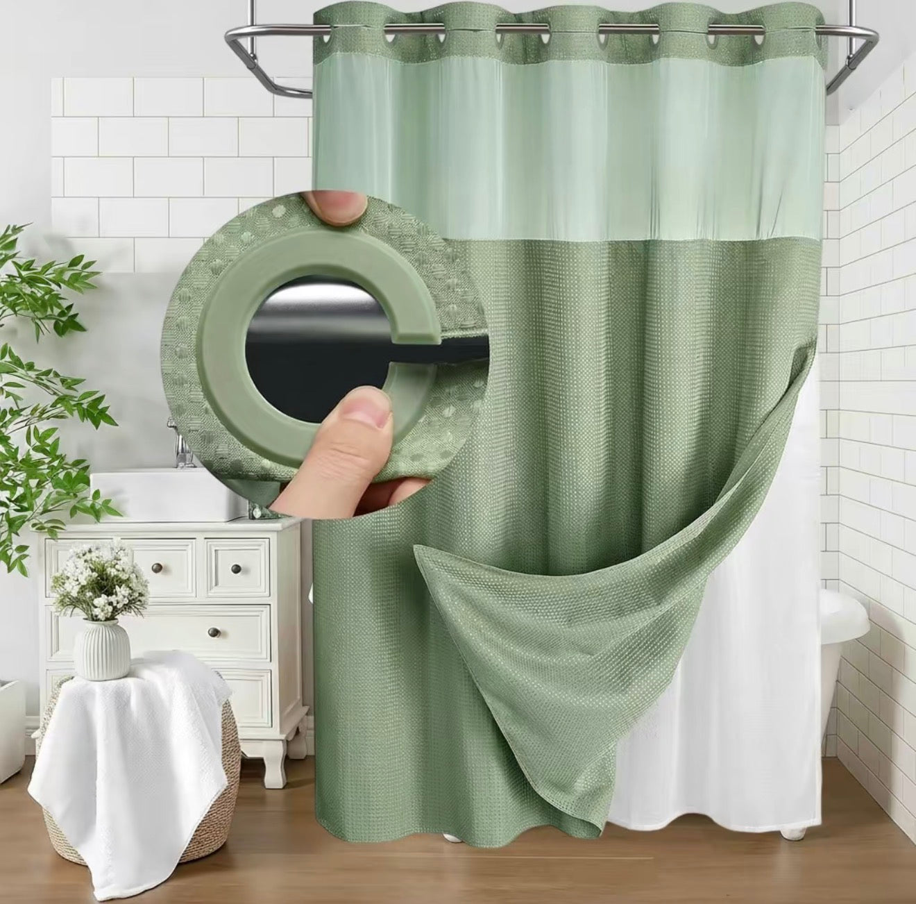 SnapLiner Shower Curtain