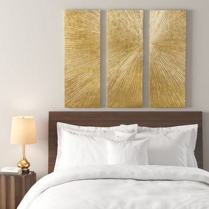 Lumina Aurea™ — Signature Sunburst Hand-Painted Triptych