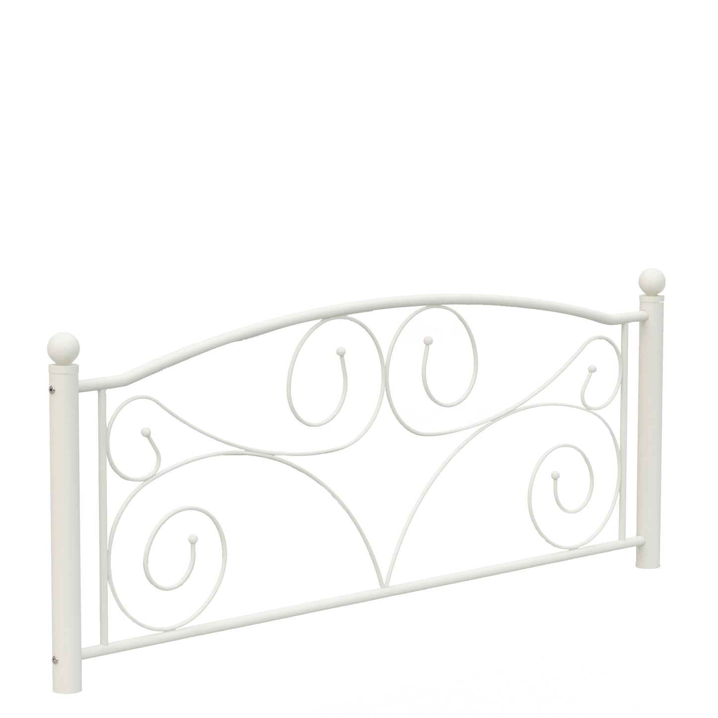 Queen Size Unique Flower Sturdy System Metal Bed Frame with Headboard and Footboard