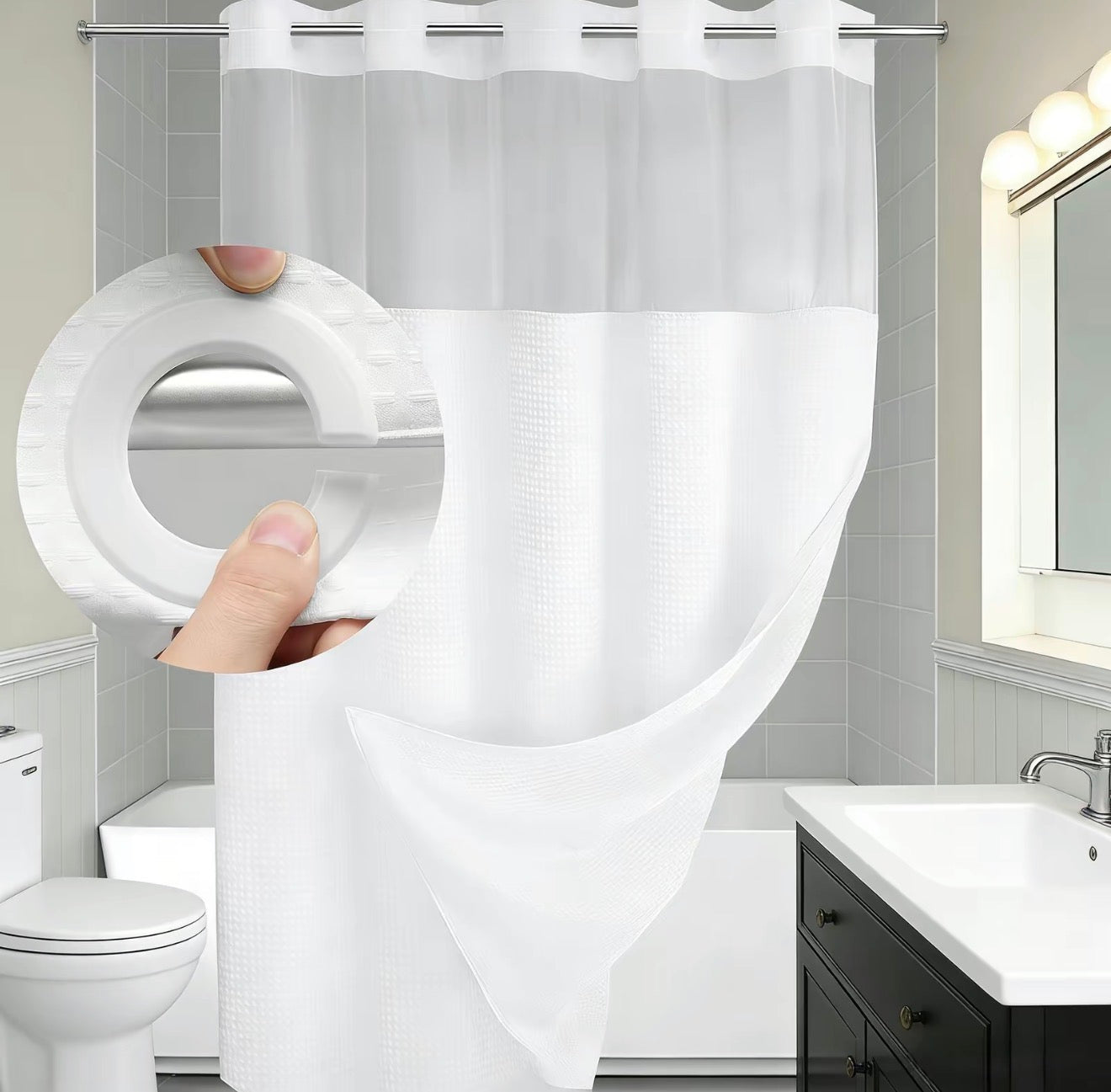 SnapLiner Shower Curtain