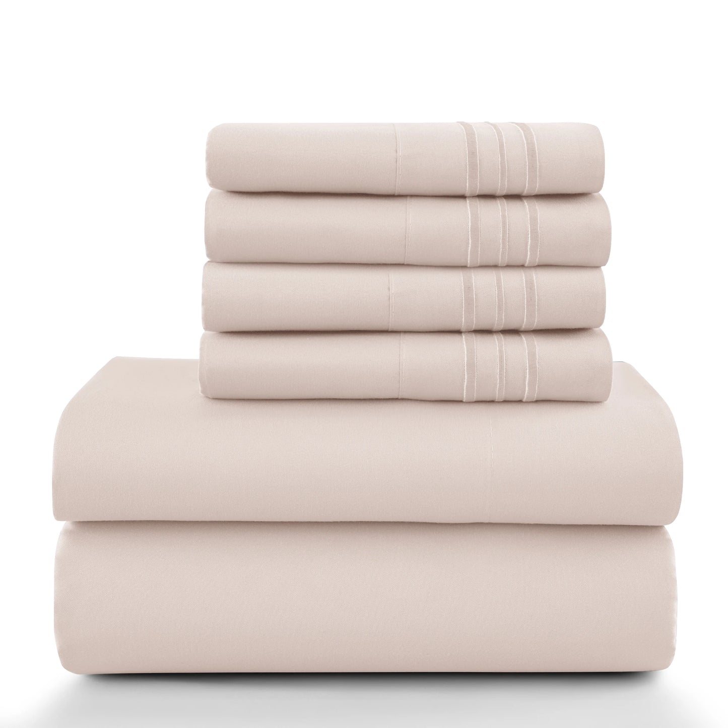 6Pc Solid Sheet Set – Brushed Microfiber
