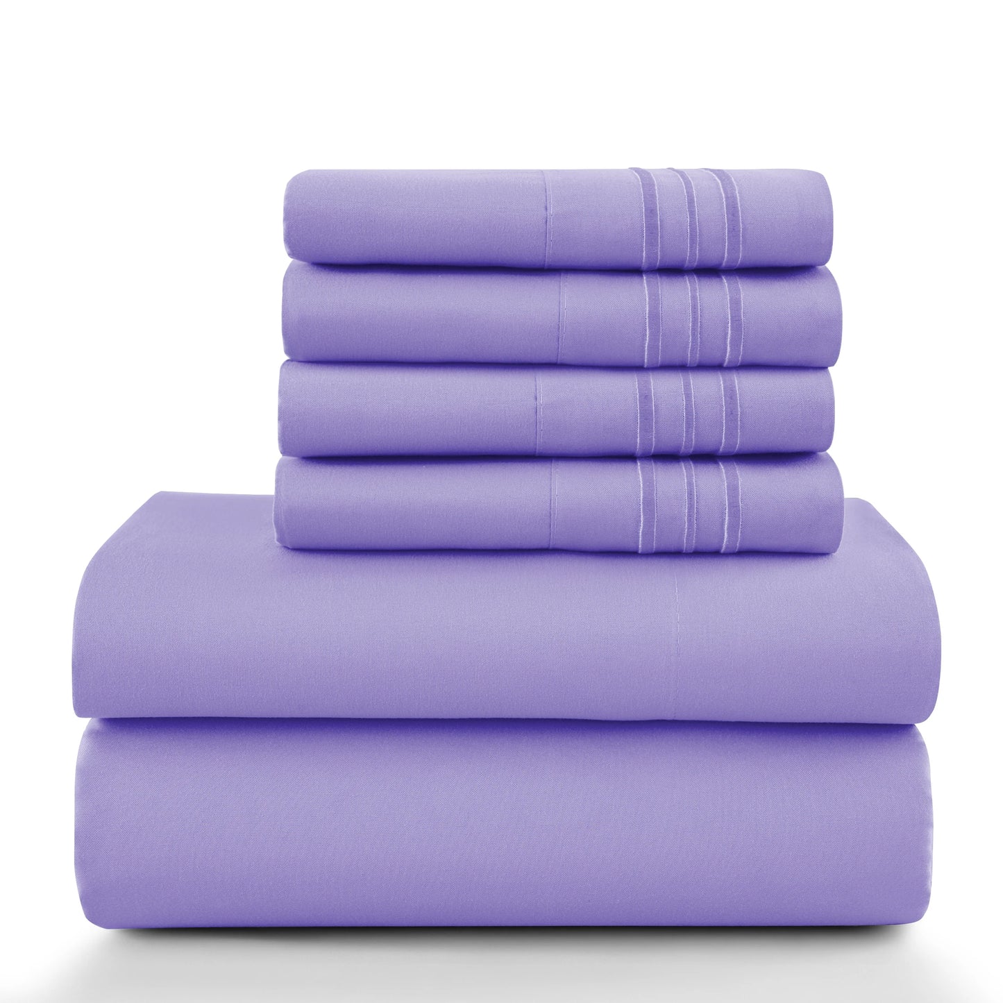 6Pc Solid Sheet Set – Brushed Microfiber