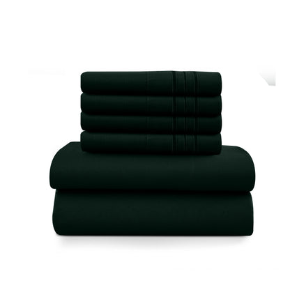 6Pc Solid Sheet Set – Brushed Microfiber