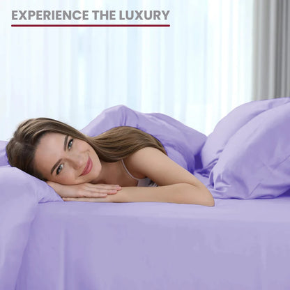 Bed Sheet Set - 4 PC - Embroidered Pillowcases