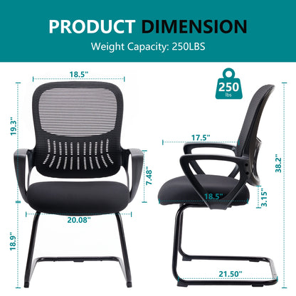 Ergonomic Office Chair No Wheels with Armrest