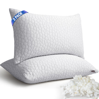 Shredded Memory Foam Pillows 2 Pack