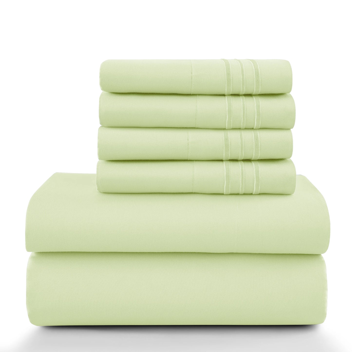 6Pc Solid Sheet Set – Brushed Microfiber