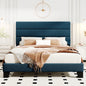 Bed Frame with Headboard, Fabric Platform Bed