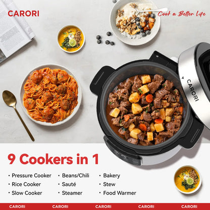 Pressure Cooker 6QT Stainless Steel – 12-in-1 Multi Cooker