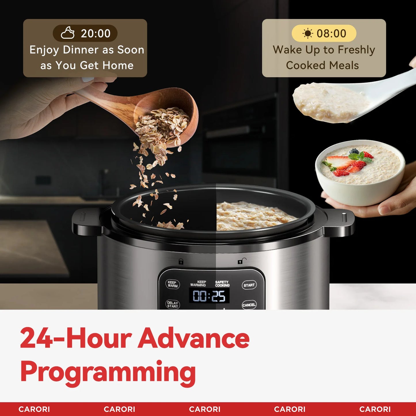 Pressure Cooker 6QT Stainless Steel – 12-in-1 Multi Cooker