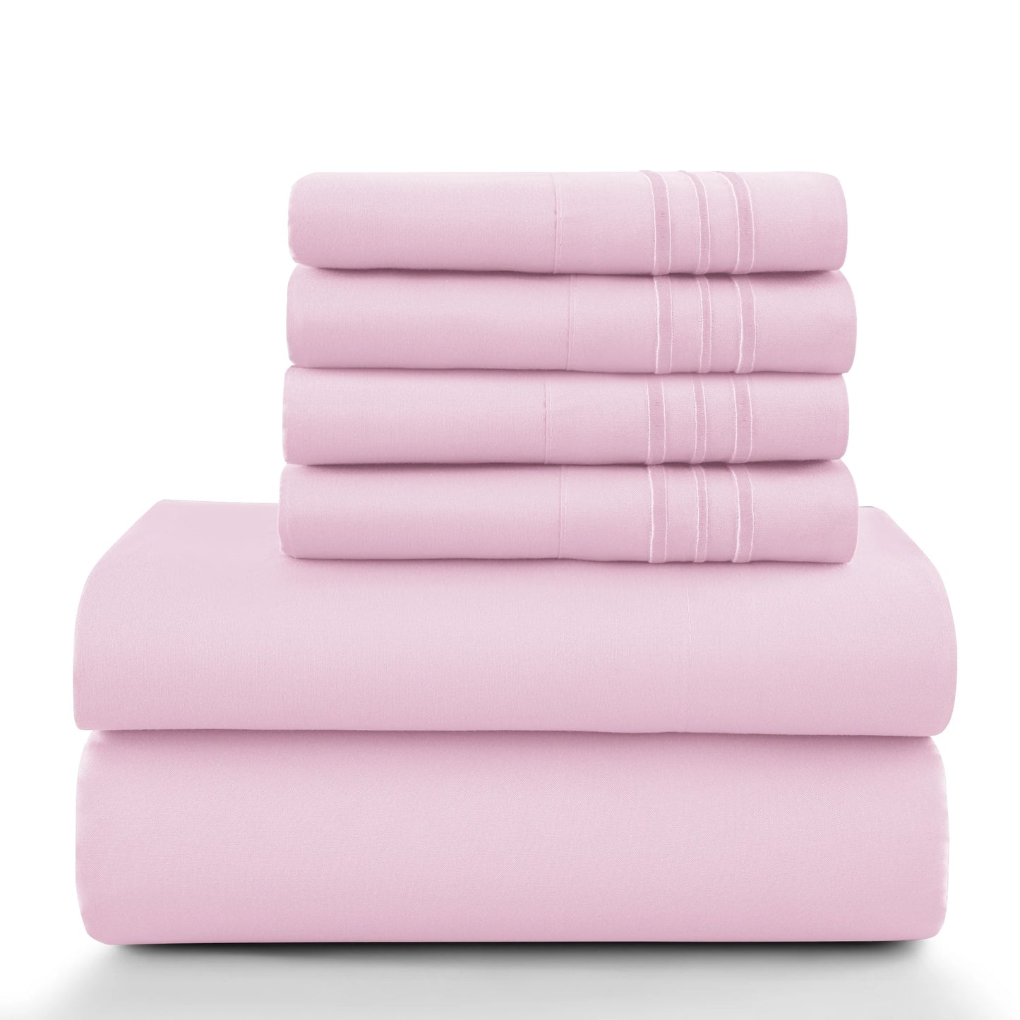 6Pc Solid Sheet Set – Brushed Microfiber