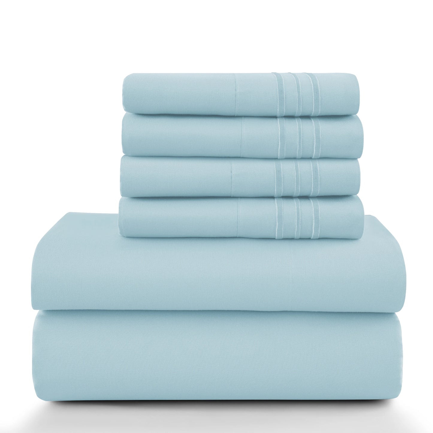 6Pc Solid Sheet Set – Brushed Microfiber