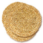 Set of 12 Natural Woven Placemats Round