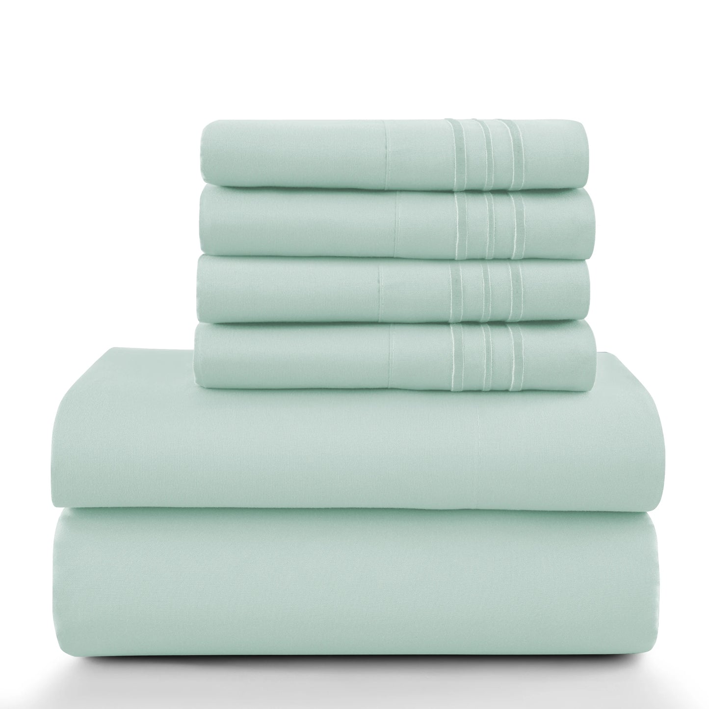 6Pc Solid Sheet Set – Brushed Microfiber