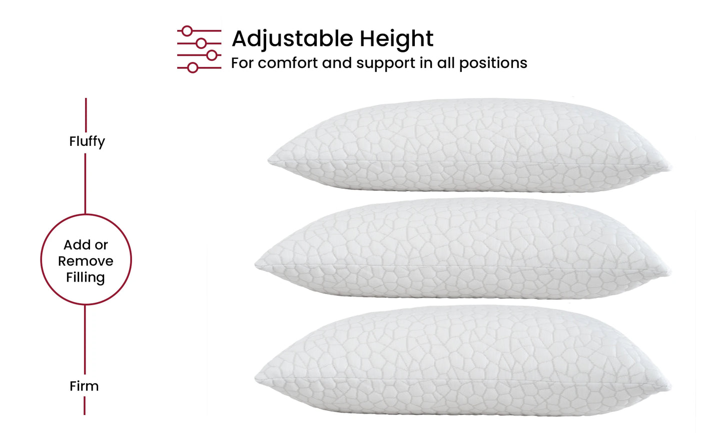 Shredded Memory Foam Pillows 2 Pack