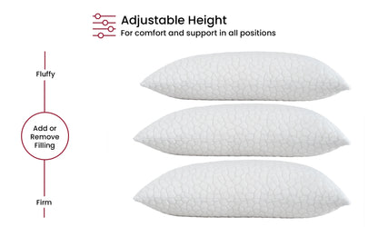 Shredded Memory Foam Pillows 2 Pack