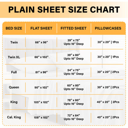 6Pc Solid Sheet Set – Brushed Microfiber