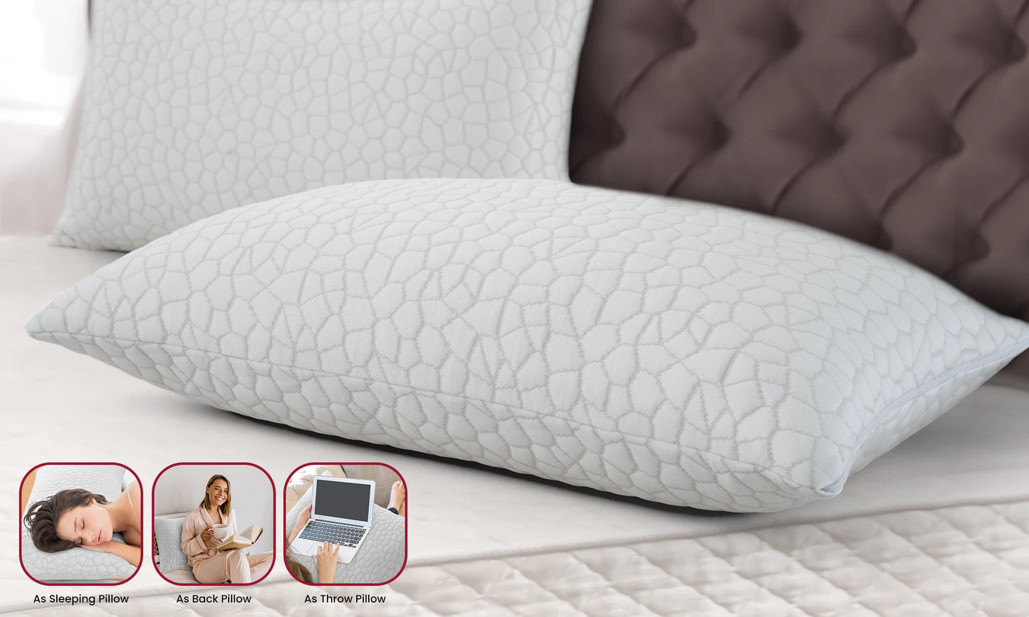 Shredded Memory Foam Pillows 2 Pack