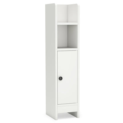 Bathroom Slim Cabinet Corner with Door and Adjustable Shelf