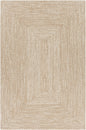 Cream Braided Faux Jute Outdoor Rug