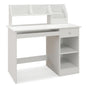 Kids Study Desk Children Writing Table with Hutch Drawer Shelves and Keyboard Tray-White