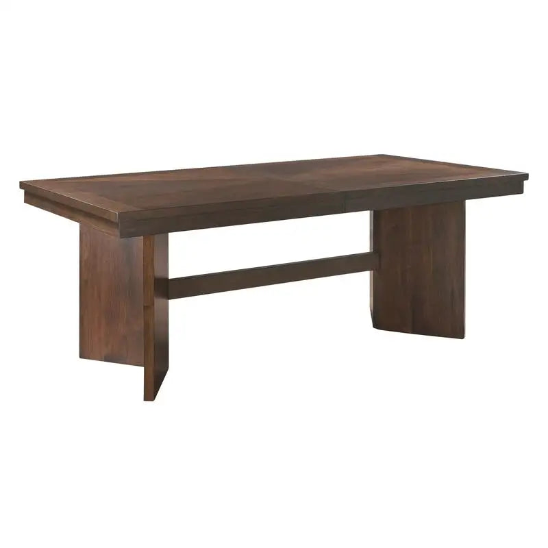 Modern Walnut Finish Dining Set 7pc