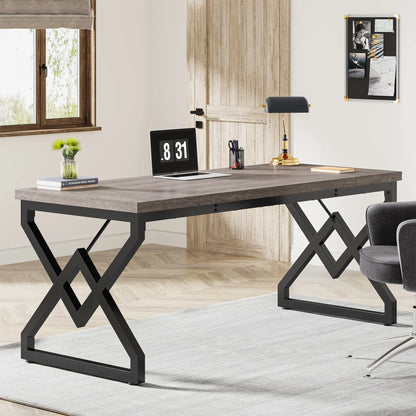 Tribesigns 63" Large Industrial Executive Desk