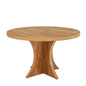 Round Dining Table for 4-6, 47.24-Inch Farmhouse Kitchen Table