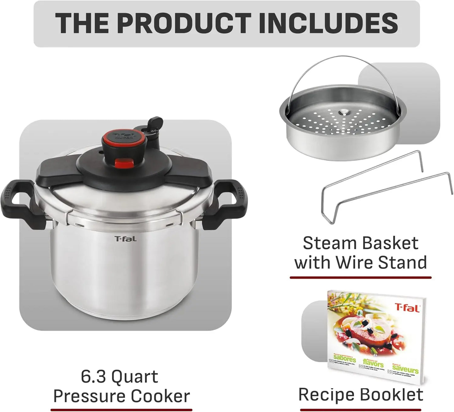 6.3 Quart Stainless Steel Pressure Cooker