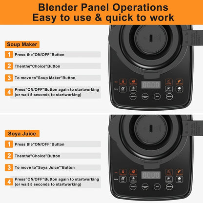 2400W Heating Professional Blender 25000 RPM