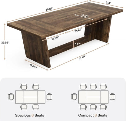 Dining Room Table: Rectangular Farmhouse Kitchen