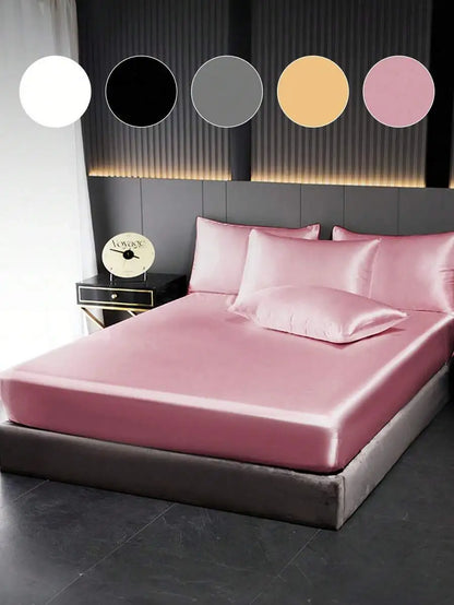 1pc Satin Fitted Sheet