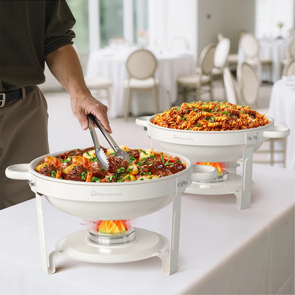 White Chafing Dishes for Buffet